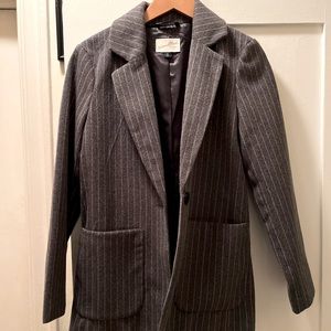 Pinstripe Flannel Blazer